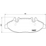P 50 050 BREMBO Комплект гальмівних колодок дисковий гальм
