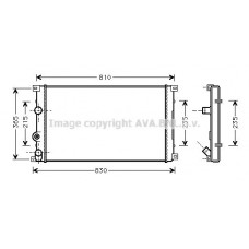 RTA2276 AVA QUALITY COOLING Радіатор охолодження двигуна