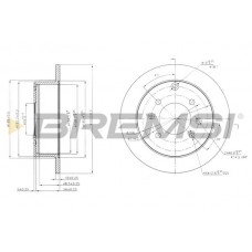 CD7448S BREMSI Гальмівний диск