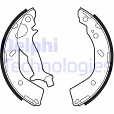 LS2027 DELPHI Комплект гальмівних колодок, стояночная тормозная система