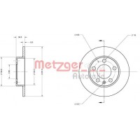6110376 METZGER Гальмівний диск