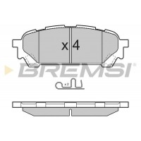 BP3270 BREMSI Комплект гальмівних колодок дисковий гальм