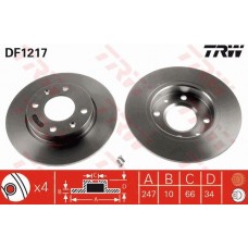 DF1217 TRW Гальмівний диск