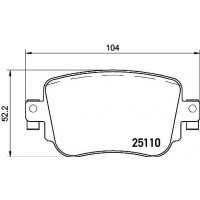 P 85 135 BREMBO Комплект гальмівних колодок дисковий гальм