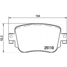 P 85 135 BREMBO Комплект гальмівних колодок дисковий гальм