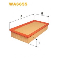 WA6655 WIX FILTERS Повітряний фільтр