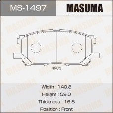 MS-1497 MASUMA Комплект гальмівних колодок