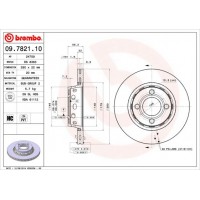 09.7821.10 BREMBO Гальмівний диск