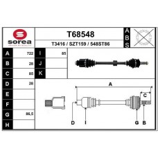 T68548 EAI Привідний вал