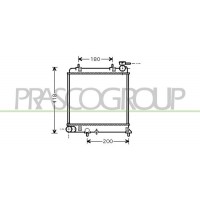 HN016R001 PRASCO Радіатор охолодження двигуна