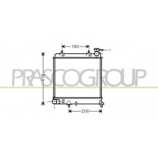 HN016R001 PRASCO Радіатор охолодження двигуна