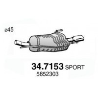 34.7153 ASSO Глушник вихлопних газів кінцевий