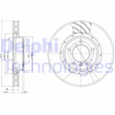 BG3215 DELPHI Гальмівний диск