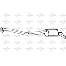 P3745 FENNO Глушник вихлопних газів кінцевий