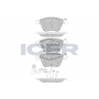 182148 ICER Комплект гальмівних колодок дисковий гальм
