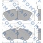 FO 629681 FOMAR Friction Комплект гальмівних колодок дисковий гальм