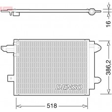 DCN02005 DENSO Конденсатор кондиціонера