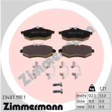 23407.190.1 ZIMMERMANN Комплект гальмівних колодок дисковий гальм