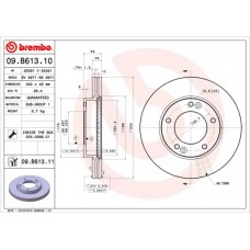 09.B613.11 BREMBO Гальмівний диск