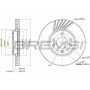 CD7082V BREMSI Гальмівний диск