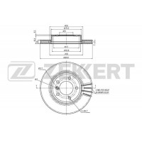 BS-6222B ZEKKERT Гальмівний диск