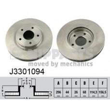 J3301094 NIPPARTS Гальмівний диск