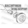 0182-SCP10F FEBEST Ступиця колеса