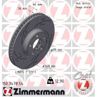 150.3478.54 ZIMMERMANN Гальмівний диск