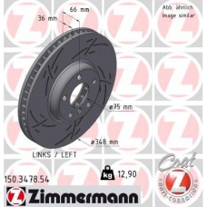 150.3478.54 ZIMMERMANN Гальмівний диск