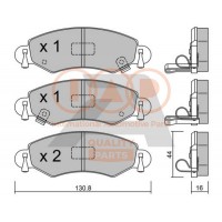 704-16097P IAP QUALITY PARTS Комплект гальмівних колодок дисковий гальм