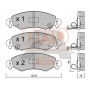 704-16097P IAP QUALITY PARTS Комплект гальмівних колодок дисковий гальм