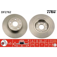 DF2762 TRW Гальмівний диск