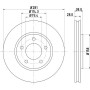 MDC1555 MINTEX Гальмівний диск