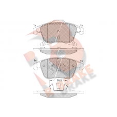 RB2231 R BRAKE Комплект гальмівних колодок дисковий гальм