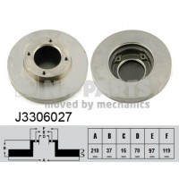 J3306027 NIPPARTS Гальмівний диск