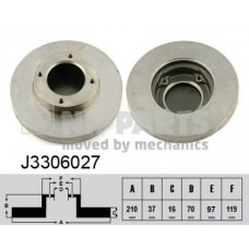 J3306027 NIPPARTS Гальмівний диск