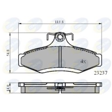 CBP0495 COMLINE Комплект гальмівних колодок дисковий гальм