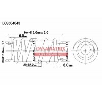 DCS504043 DYNAMATRIX Пружина ходової частини