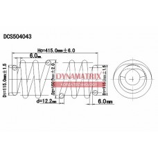 DCS504043 DYNAMATRIX Пружина ходової частини