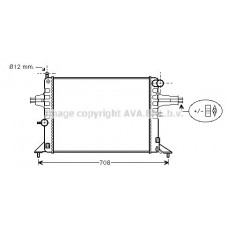 OL2272 AVA QUALITY COOLING Радіатор охолодження двигуна