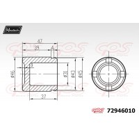 72946010 MAXTECH Поршень корпус скоби гальма