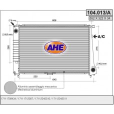104.013/A AHE Радіатор охолодження двигуна