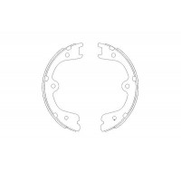 KBS-7404 KAVO PARTS Комплект гальмівних колодок