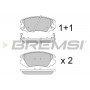 BP3376 BREMSI Комплект гальмівних колодок дисковий гальм