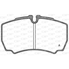 BPA0849.00 OPEN PARTS Комплект гальмівних колодок дисковий гальм