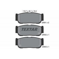 2393101 TEXTAR Комплект гальмівних колодок дисковий гальм