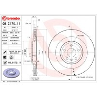 09.C170.11 BREMBO Гальмівний диск