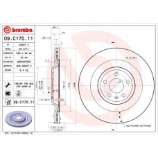 09.C170.11 BREMBO Гальмівний диск
