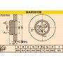 BAR30109 BARUM Гальмівний диск