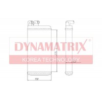 DR70220 DYNAMATRIX Теплообмінник обігрів салону